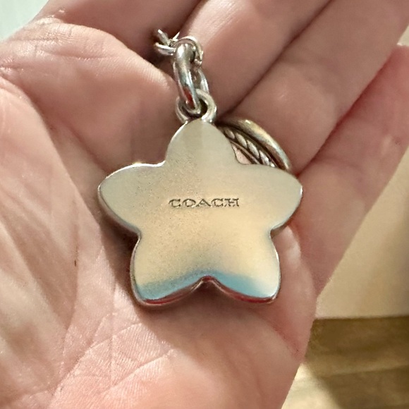 Coach Green Resin Wildflower Keychain Fob Bag Charm - Picture 4 of 4